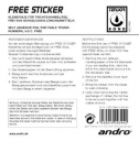 andro " Free Sticker "